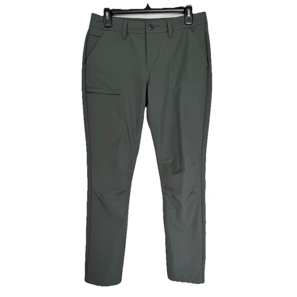 Toad & Co Cassi Pants Womens 6 Gray Articulated Knee Zipper Stash Pocket Stretch - Picture 1 of 9